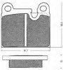 BSF 10436 Brake Pad Set, disc brake